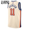 Canotte Bambino New York Knicks Jalen Brunson Nike 2025-26 City Edition Bianco Swingman
